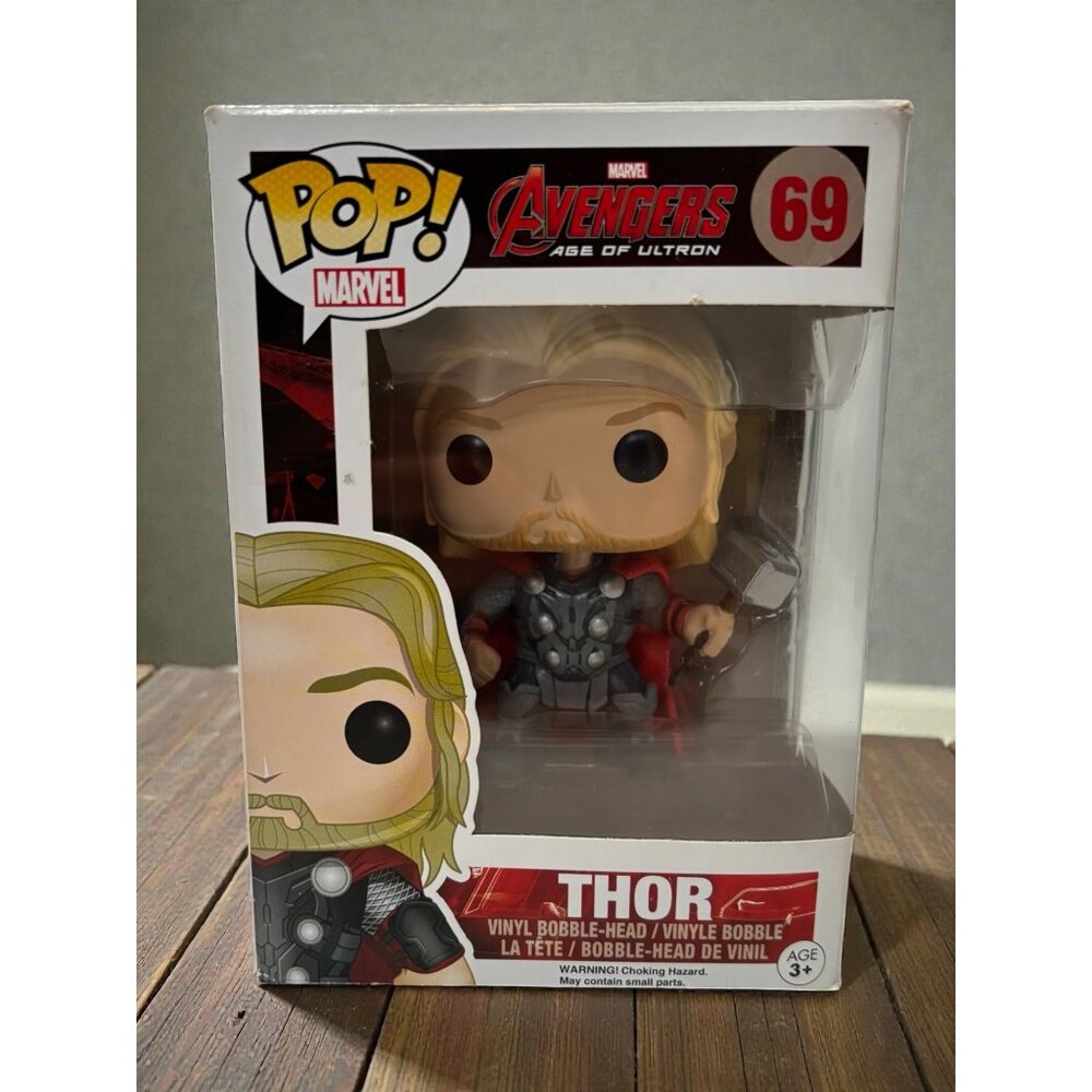 Funko Pop Marvel Thor #69 Vinyl Bobble-Head Avengers Age Of Ultron Collectible F